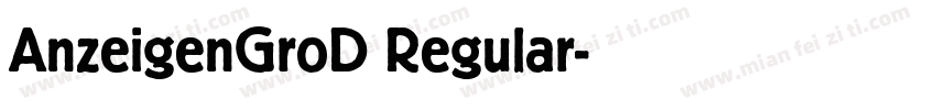 AnzeigenGroD Regular字体转换